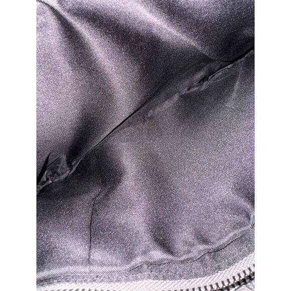 Elliott Lucca Genevieve Satchel Bag Slate Leather Double Zipper Braided Handles - Picture 15 of 16